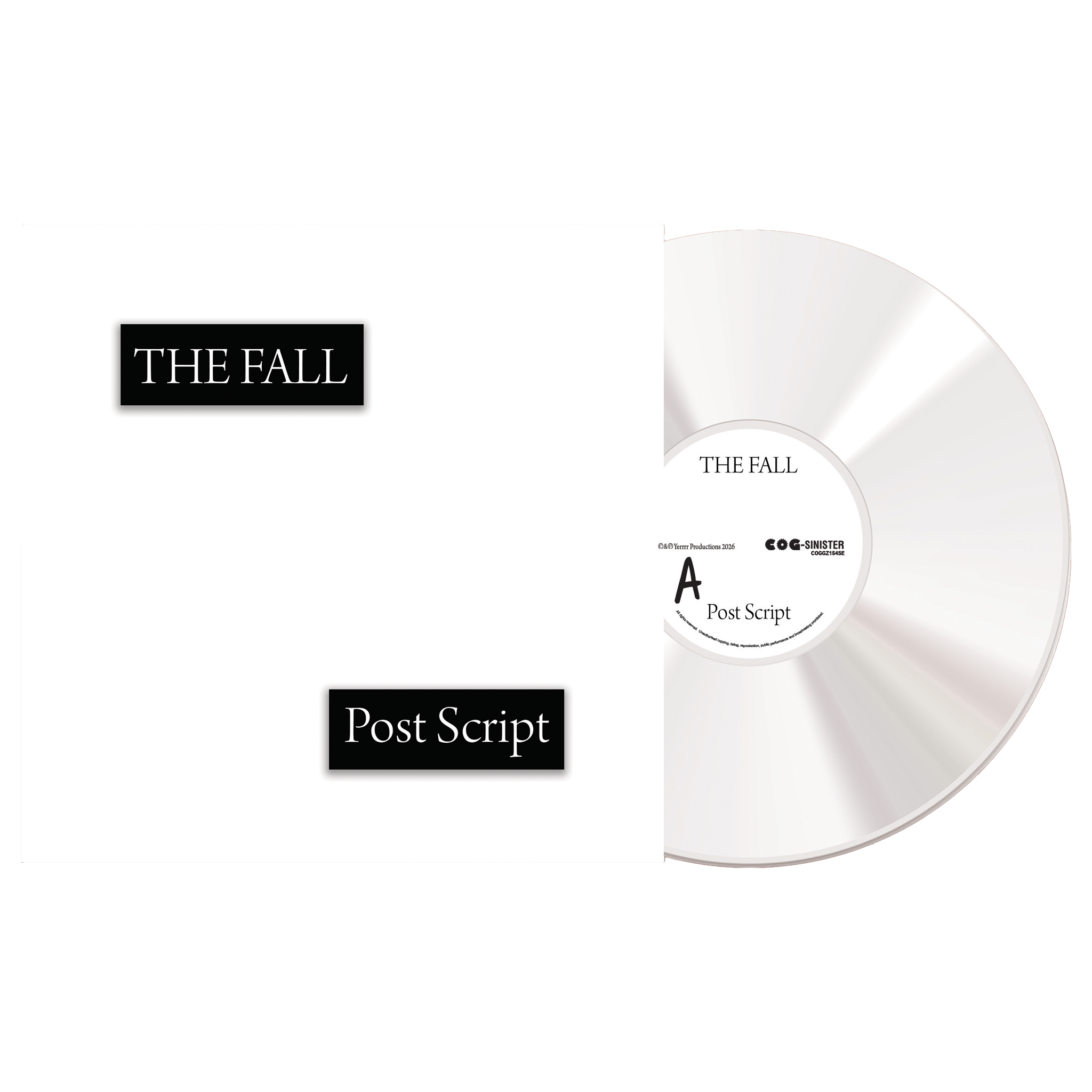 The Fall - Post Script LTD Edition Vinyl (WHITE) (SIGNED)