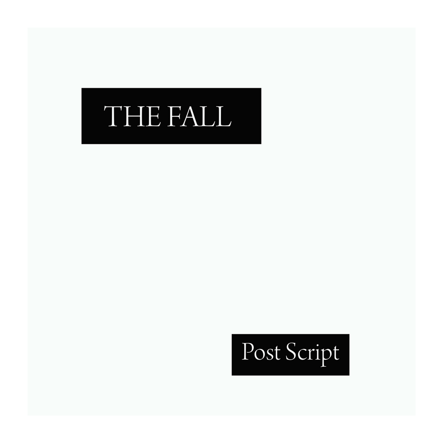 The Fall - Post Script Vinyl (BLACK)