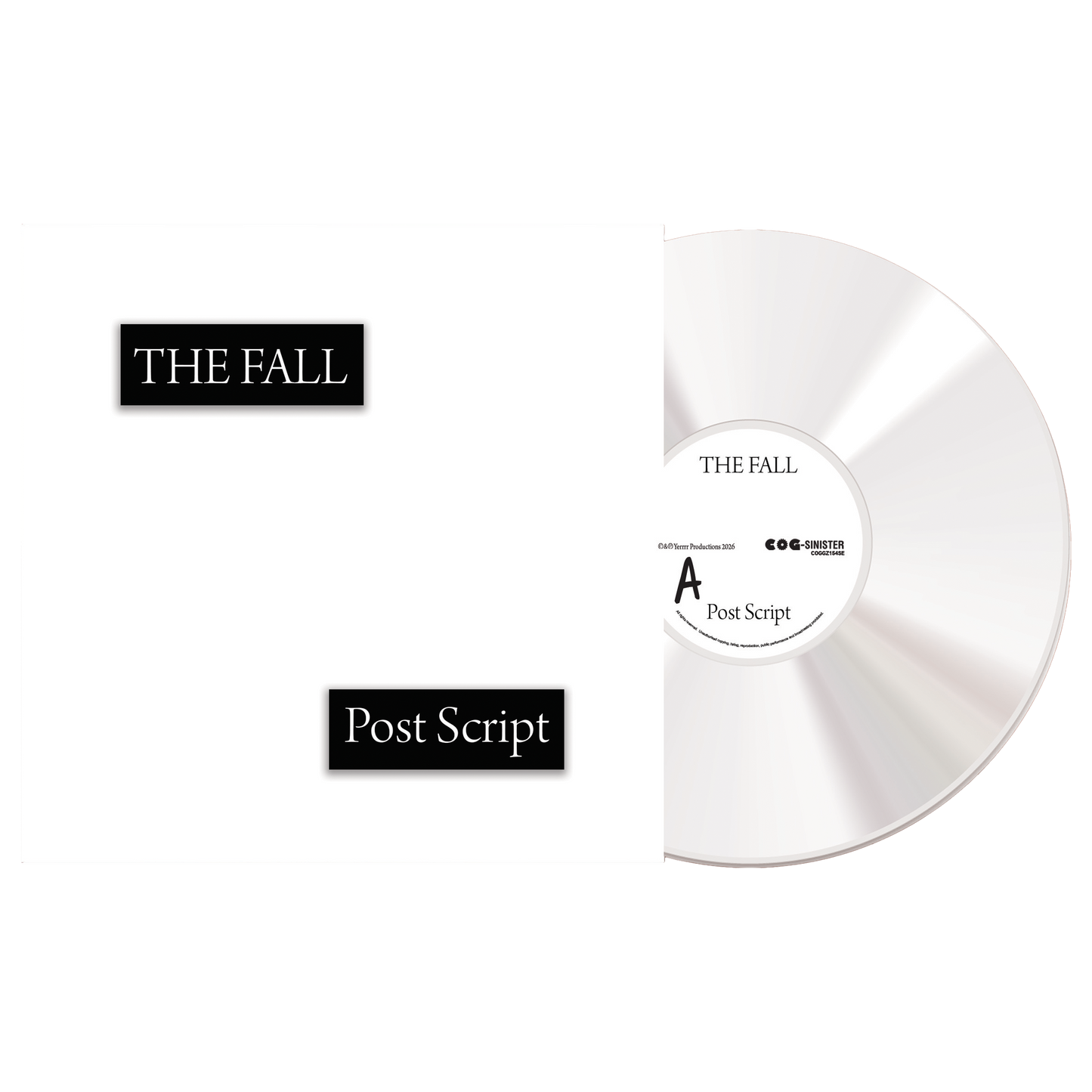 The Fall - Post Script LTD Edition Vinyl (WHITE) (SIGNED)